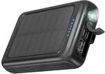 SBS Solar MagSafe PowerBank, 5000 mAh, Powerbank mit Solarpanel, kabelloses...