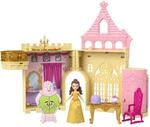 Mattel Disney Prinzessin-Spielzeug, Belles Stapelschloss Puppenhaus-Spielset mit