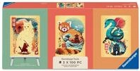 Ravensburger Puzzle 12002048 - Katzenkrieger, Roter Panda & Drache im...
