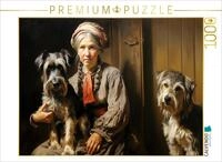 CALVENDO Puzzle EIN Motiv aus dem Kalender Dame mit Hund | Lege-Gr&ouml;&szlig;e cm