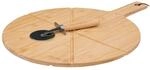 5five - pizza-schneidebrett mit bambusrolle 37cm