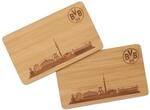 BVB Borussia Dortmund Fr&uuml;hst&uuml;cksbrettchen - Holz -2er Set - FSC Holz,...