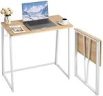 VEVOR Kleiner Klappschreibtisch Schreibtisch faltbar 80 x 48 cm (Tischplatte),