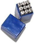 SW-Stahl 08904L Schlagzahlen, 6 mm, 9-teilig, Zahlen 0-8 I Einschlagen Stahl Eisen I