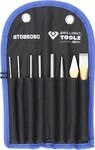 BRILLIANT TOOLS BT085060 Mei&szlig;el und Durchtreiber-Satz, 8-tlg. [Powered by KS TOOLS]
