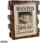 Plastoy One Piece Spardose mit &bdquo;Wanted&rdquo;-Aufdruck Roronoa Zoro - PVC - 16 cm