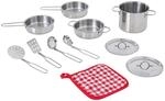 Teamson Kids - Little Chef Frankfurt Edelstahl Kochzubeh&ouml;r-Set - Multi-Color- 11