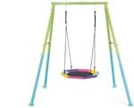 Intex 44111 &ndash; Kinderschaukel mit achteckiger Nestschaukel, Stahl, Gr&uuml;n und Blau,