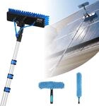 VEVOR Teleskop Waschb&uuml;rste f&uuml;r Solarpanel, Photovoltaik Reiniger inkl. 1,7-6m