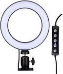 Grundig Ringlicht mit Clip - Selfie Light RGB und Wei&szlig;licht - ⌀16 cm - Flexibler