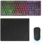 Mars Gaming MCPWTKL, Franz&ouml;sisch, Kabelloses Gaming-Combo, DualPro Link