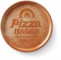HENDI Pizzateller, Porzellan, Muster: Text und Pizza-Illustration, Geschirrsp&uuml;ler