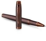 Parker IM Monochrome Rollerball | schwarze Tinte | Oberfl&auml;che und Zierteile in