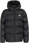 adidas Unisex Kinder Synthetic Down Coat, black/REFLECTIVE SILVER, 7-8 Years