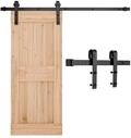 VEVOR Schiebet&uuml;rsystem 1,5 m Laufschiene, Schiebet&uuml;rbeschlag Tragkraft 150 kg,