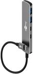 goobay USB C 3.2 - USB A 3.2 / USB-C-Stecker zu 2xUSB-C/2xUSB-A, kompakter Hub...