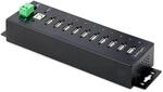 StarTech 10-Port Industrie USB 2.0 Hub, Robust, ESD (USB210AIND-USB-A-HUB)