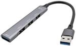 i-tec USB 3.0 Metal HUB 1x USB 3.0 + 3X USB 2.0 - Kompatibel mit Allen