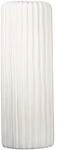 Casablanca Vase - Fjord - aus Keramik wei&szlig; matt mit Rillenstruktur H. 58 cm