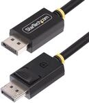 StarTech 1m DisplayPort 2.1 DP80 Kabel, UHBR20, 16K 8K 60Hz HDR, Schwarz