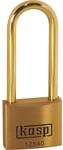 KASP Vorh&auml;ngeschloss, Messing Premium, 40x63 mm, hoher Messingb&uuml;gel - Serie 125