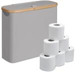 Relaxdays Toilettenpapier Aufbewahrung, 12 Rollen, HxBxT: 38 x 43 x 17 cm,...