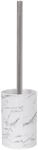 MSV Bad Serie Toscana WC B&uuml;rste 143386 Toilettenb&uuml;rste aus Keramik Marmor Wei&szlig;