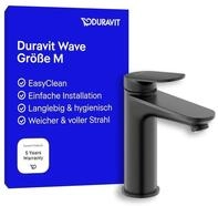 Duravit Wave Waschtischarmatur, Gr&ouml;&szlig;e M (Auslauf H&ouml;he 111 mm), Wasserhahn Bad,