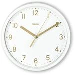 Hama Tischuhr (Uhr ohne Tickger&auml;usche, analog, kleine Standuhr, dezentes,...