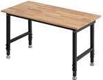 VEVOR Werkbank, 680 kg, Werkstatttisch 122x60 cm gro&szlig;e Arbeitsplatte aus Eichenholz,