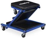 Relaxdays Rollbrett Werkstatt, 150 kg, 2in1 Rollsitz & Werkstattliege, klappbar,