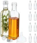 Relaxdays Flaschen zum Bef&uuml;llen, 10er Set, leere Glasflaschen, f&uuml;r Lik&ouml;r,...