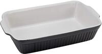 CreaTable, 23531, Serie Classic BLACK & WHITE, 1-teiliges Geschirrset, Auflaufform