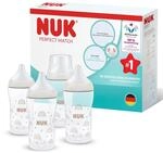 NUK Perfect Match Babyflaschen | 3+ Monate | 260 ml | Anti-Kolik-Babyflasche | PP 