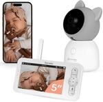 Lionelo Babyline 9.2 AI &ndash; Babyphone mit 2K Kamera & 5&Prime; Monitor, Dual-Band-WLAN,
