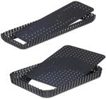 Relaxdays Tarteform, 2er Set, mit Hebeboden & L&ouml;chern, 2 Gr&ouml;&szlig;en,