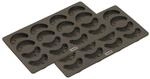 Lurch 565015 FlexiForm Kipferl 2er Set / 2 Backformen f&uuml;r je 16 Kipferl aus 100%