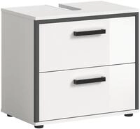 xonox.home - Waschbeckenunterschrank Kojak 60x55x37 cm in Front wei&szlig;