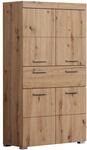 trendteam smart living - Amanda - Hochschrank - Eiche - breiter Badezimmerschrank mit