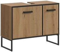 xonox.home &ndash; Waschbeckenunterschrank Bagno 80x63x36 cm in Artisan Oak Nachbildung