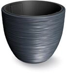 Anthrazitfarbener Pflanzk&uuml;bel, mit Beh&auml;lter, Kollektion FURU, 34,9 x 34,9 x 29,5