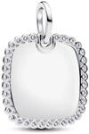 Pandora Gravierbarer Quadratischer Anh&auml;nger 394009C01 Damenhalskette