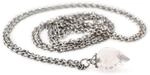 Trollbeads Fantasy Halskette mit Rosenquarz, ohne Verschluss nutzbar, verschieden