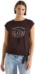 Cecil Dropped Shoulder Shirt mit Knotendetail Brown Cacao L