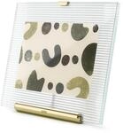 Umbra Flute Bilderrahmen 10x15 cm &ndash; Moderner Fotorahmen in Gold &ndash; F&uuml;r Fotos,