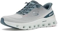 Skechers Damen Arch Fit Glide-Step Pro Slip-InTurnschuhe, Light Gray Mesh Multi Trim,