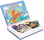 Janod - Magn&eacute;ti'Book Einh&ouml;rner - Magnetisches Lernspiel 44 Magnete + 10 Vorlagen -
