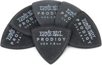 Ernie Ball 1,5 mm Shield Prodigy Plektren, 6er-Pack, Schwarz