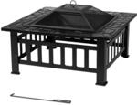 tepro Feuerstelle Glenview, umrandete Feuerschale f&uuml;r den Garten, mit Sch&uuml;rhaken,