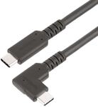 StarTech.com 50 cm USB-C Kabel Gewinkelt, USB 3.2 Gen 2 (10 Gbit/s), USB C auf USB C